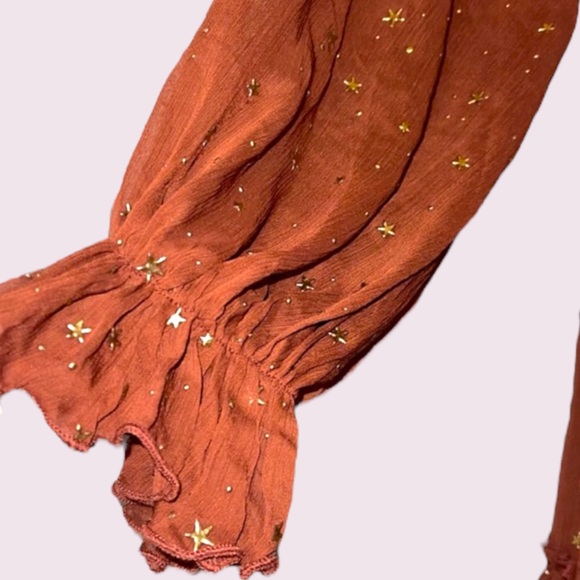 Wish Upon A Star Dress - Rust - Picture 3 of 13